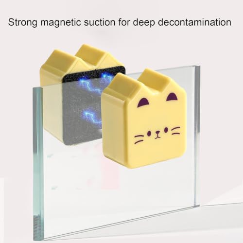 Magnetic Aquarium Cleaner Cute Magnet Cleaner Brush | Aquarium Cleaning Tools Algae Scraper for Saltwater Gravel Sand Water Stains Dirt Maintenance