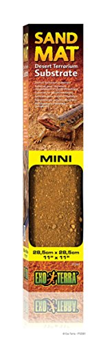 Exo Terra Exo Terra Sand Mat Mini, 28.5 Cm X 28.5 Cm (11\U201D X 11\U201D) | Desert Terrarium Substrate - size: 11 x 11 Inches