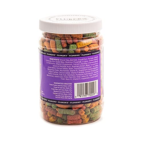 Fluker's Tortoise Diet, Large Pellet Food - Land Turtle Formula, 10oz - size: 10 Ounce (Pack of 1)