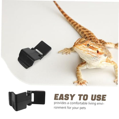 KESYOO 6pcs Aquarium Lock Clips for Terrarium and Snake Tanks Durable Escape Prevention Clips Install Latch for Amphibian and Reptile Enclosures