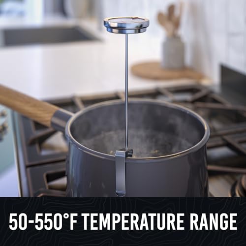 CRAFT911 Candy Thermometer with Pot Clip - Deep Fry Oil Thermometer for Frying and Candle Making - 2 Pack (White) - color: White 2 Pack