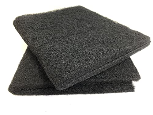 Wave Point Super Activated Carbon Pad Cut to Fit for Aquariums Pond Nitrate Ammonia, Phosphate Remover Pads, and Dual Bonded Pads (18" X 10" - 1PK) - size: 18" X 10" - 1PK