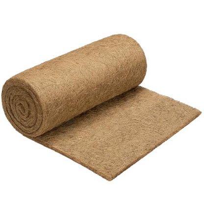 VIVOSUN Coco Coir Liner 12 x 80 in, 100% Natural Coconut Fiber Mat | Thickened Coco Liner Roll for Planters, Hanging Baskets, Garden Decoration, DIY Crafts, Pet Pads & Reptile Carpet - size: 12"W x 80"L