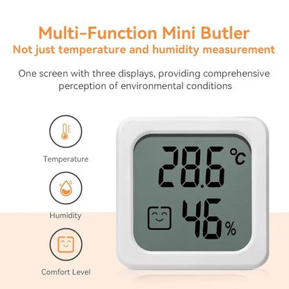 Digital Hygrometer Indoor Outdoor Thermometer Humidity Meter Room Thermometer with Temperature and Humidity Monitor Mini Hygrometer Outdoor Thermometer