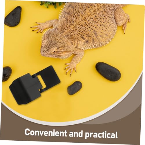VANZACK 6pcs Turtle Tank Escape Lock Abs Reptile Tank Lid Clips Turtle Feeding Box Clips for Reptile Box Lock