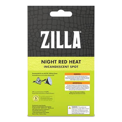 Zilla Reptile Terrarium Incandescent Heat Spot Bulb, Night Red, 150 Watts - size: Pack of 1, style: Night Red (150W)