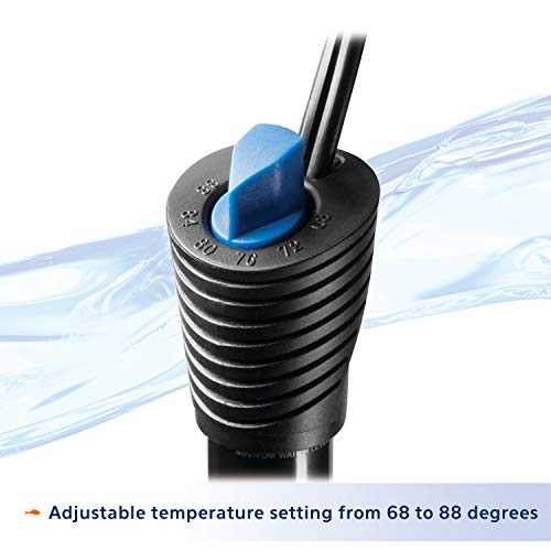 Aqueon Submersible Aquarium Fish Tank Heater For Up To 75 Gallon Aquariums, 200 Watts - size: 200 Watts