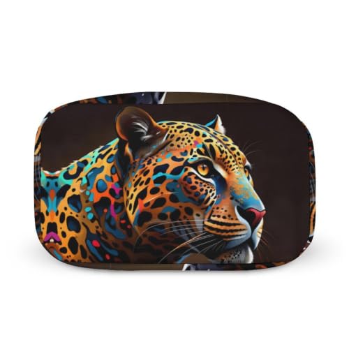 Glittery Leopard Lunch Bag for Women Men | Insulated Lunch Box Leakproof Food Meal Containers Reusable Foldable 6L Capacity Lunch Tote Bags for Work Picnic Travel - color: style-18