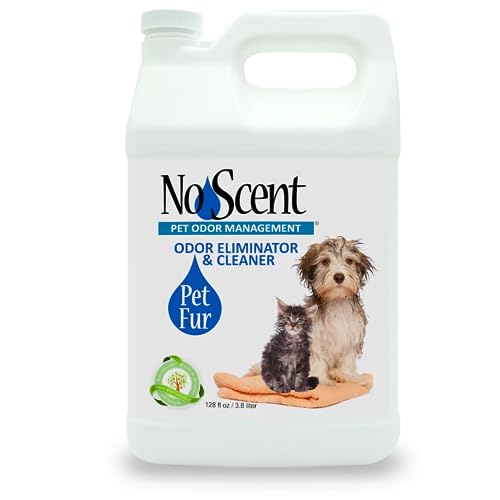 No Scent Pet Fur Odor Spray & Rinseless Cleaner for Dog, Cat, Hamster, Small Animal & Furry Pets (128 Fl Oz / 1 Gallon) - size: 128 Fl Oz (Pack of 1)