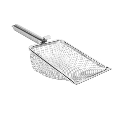 Stainless Steel Cat Litter Scoop | Rustproof & Simple to Maintain | Fine Holes for Effective Waste Removal | Hanging Hook for Storage/Reptile Litter Scoop