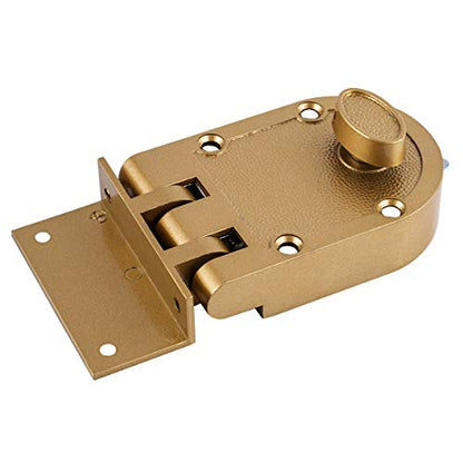 Guard Security Heavy Jimmy Proof Deadbolt,Door Lock Single Cylinder for Entry Door Gold Finish - color: Gold