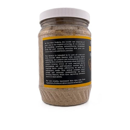 Roach Breeder Diet – Part 1: Carb Blend – Breeder-Optimized Formula for Dubia Roaches and Feeder Insects – 10 oz Plastic Jar