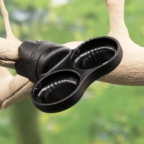 Pangea Microdish Kit for Micro Gecko Feeding, Water Bowl for Tiny Reptiles | Zip Ties Included 1.25in x .75in - size: XS Dual Branch Mount