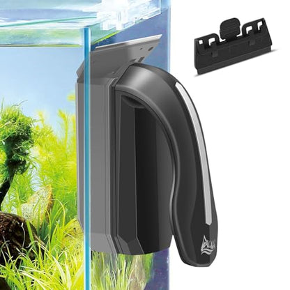 AQQA Aquarium Magnet Glass/Acrylic Cleaner,Fish Tank Cleaner Brush | Magnetic Algae Scrapers Cleaning Tools with 2 Detachable Scrapers,Floating Freshwater Saltwater (M) - size: Medium