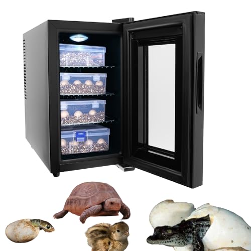 23L Reptile Egg Incubator, Digital Smart Incubator Cabinet with Precise Temperature Control, Auto Heating & Cooling, Reptile Scientific Lab Incubator for Turtle Lizard Snake Gecko Hatching Eggs