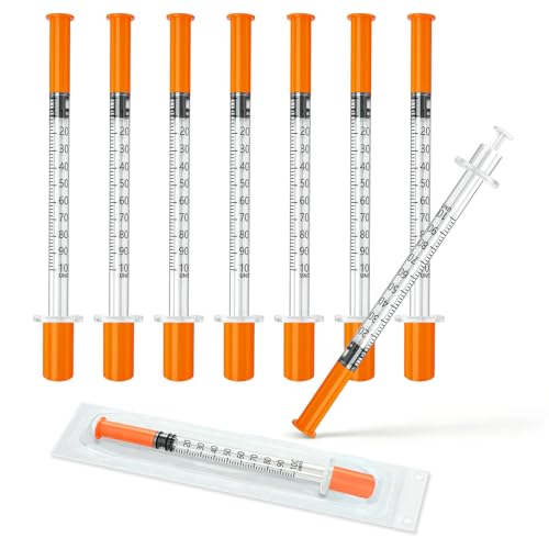 1ml/cc 29G 1/2" Syringes with Needle, 100 Pack - style: 1ml/cc 29G 1/2"