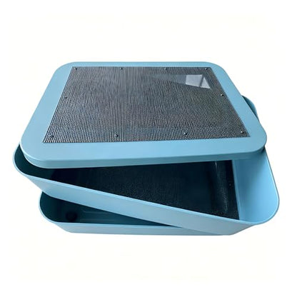 Mealworm Breeding Kit, Live Feeder Worm Farm for Reptiles, Bearded Dragons, Leopard Geckos, Birds & Chickens (L) - size: L