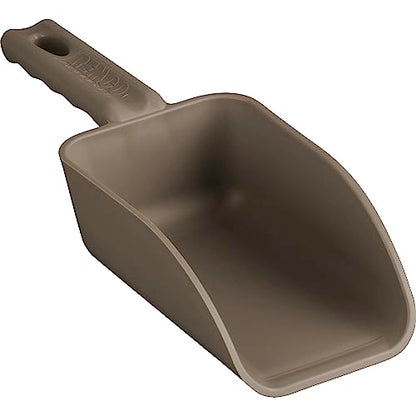 Vikan Remco 630066 Color-Coded Plastic Hand Scoop - BPA-Free Food-Safe Kitchen Utensils, Restaurant and Food Service Supplies, 16 oz, Brown