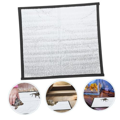 Happyyami Reptile Heating Pad Film Efficient Heat Mat for Turtles Snakes Lizards and Pets Versatile Heating for Comfort and Wellbeing - size: 29.30X29.30X0.30CM