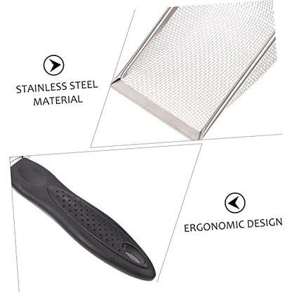 POPETPOP Stainless Steel Reptile Sand Shovel Fine Mesh Filtering Shovel for Tortoise and Lizard Waste Cleanup Sturdy Terrarium Substrate Cleaner Ergonomic Handle