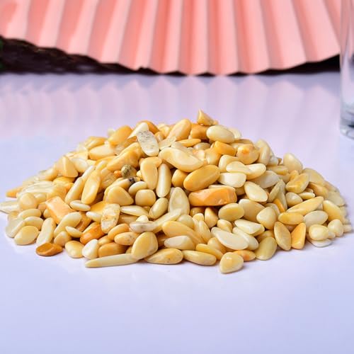 Erliway 7-9mm Yellow Aventurine Healing Crystal Chips for Crafts, 100g | Natural Crushed Crystal Stones Tumbled Chips for Vase Filler Aquarium Gravel, Meditation Chakra Balancing, Candle DIY Making - color: Yellow Aventurine