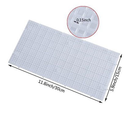 Plastic Grid Divider Tray Egg Crate Louvre Aquarium Fish Tank | 4pcs, Bottom Isolation with Bracket - size: 4pcs