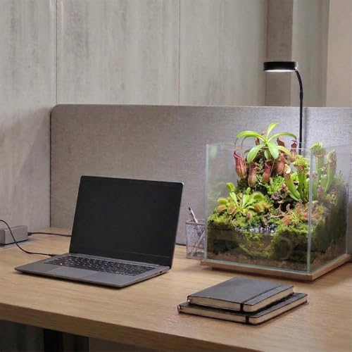 AREPK Aquarium & Terrarium Light, Full Spectrum LED with Auto On/Off Timer | Fits Various Tank Shapes; For Tanks Under 7 Gallons, Betta Tanks, Moss, Succulents, Carnivorous Plants and Mini Landscapes