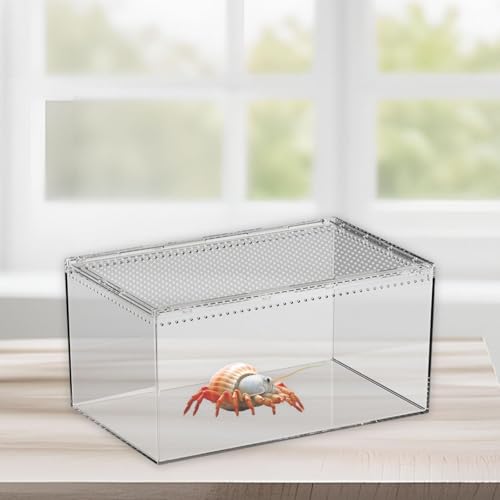 Reptile Breeding Box Enclosure Cage for Geckos Hermit Crabs Hatching Case