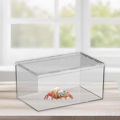 Reptile Breeding Box Enclosure Cage for Geckos Hermit Crabs Hatching Case