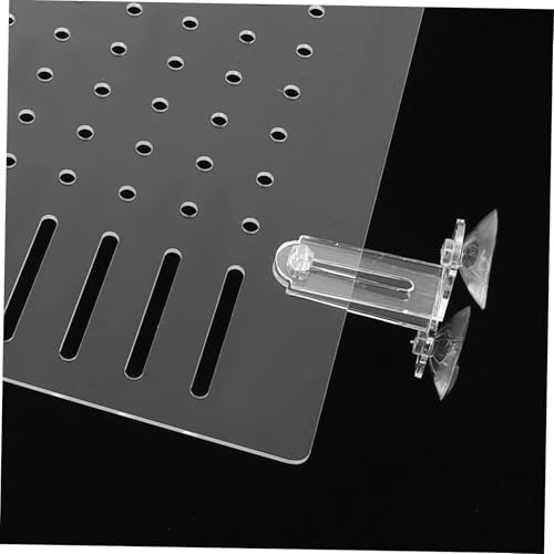 BESPORTBLE 1 Set Fish Tank Divider - Transparent Acrylic Aquarium Isolation Net Adjustable Fish Separator Dividing Net Plate for Shrimp Reptiles