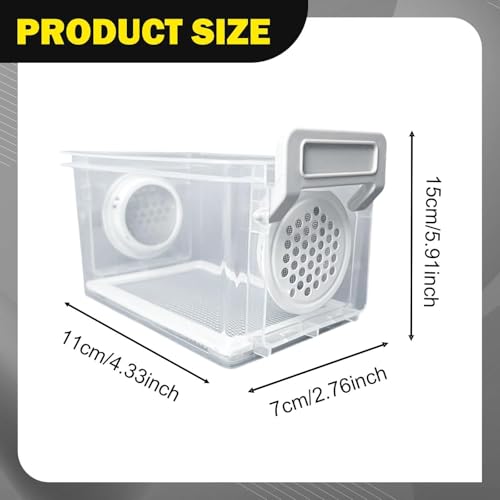 Mealworm Breeding Box, Reptile Feeder, Sturdy and Reusable Cage, Mealworm Breeding Container, Style B - color: style B