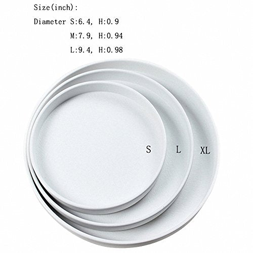 OMEM Reptile Food Bowl Water Dish,Feeding Dish, Birds Bowl (L, White) - color: White, size: L
