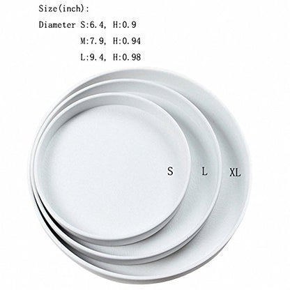 OMEM Reptile Food Bowl Water Dish,Feeding Dish, Birds Bowl (L, White) - color: White, size: L