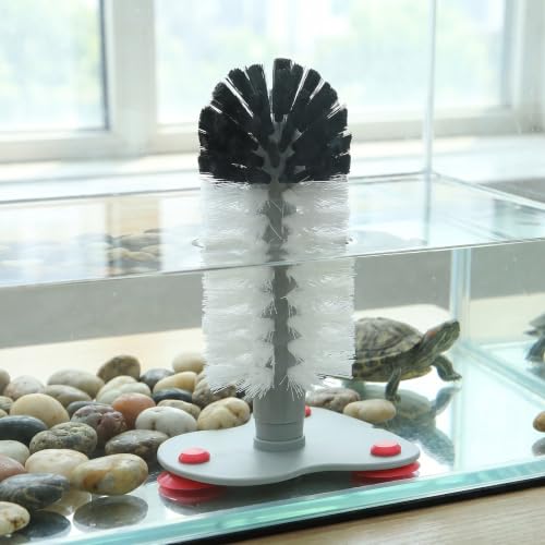 2pcs Turtle Brush with Suction Cups for Aquarium and Tank Use, Gentle Abs Material Shell Cleaner for Tortoise and Reptile, Effective Removal of Dirt, Mud, and Scutes
