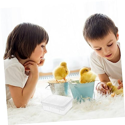 Abaodam 16-Hole Reptile Egg Incubator Box 2PCS Professional Hatching Tray for Gecko and Lizard Eggs Reptile Breeding Supply Cover