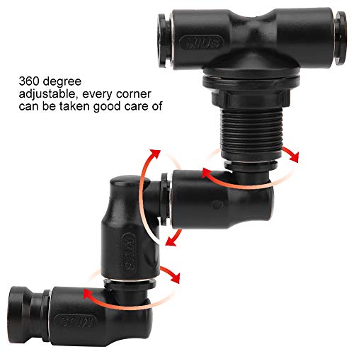 Reptiles Fogger Mist Sprinkler Adjustable Reptile Forest Super Fogger Mist System Black Pet Cooling System for Rainforest