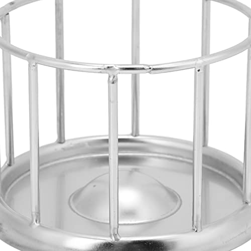 Plplaaoo Stainless Steel Tortoise Feeder–Reptile Food Dish with Round Railing Design | Anti Erosion Turtle Food Dish for Turtles, Lizards & Chameleons | Ideal Reptile Water Dish for Home or Pet Store - size: S
