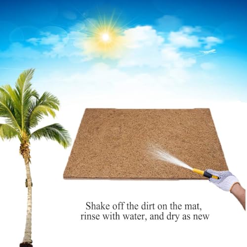 Hamiledyi 35.4×15.7" Reptile Carpet Coconut Fiber Substrate Large Lizard Cage Mat Coco Fiber Liner Snake Bedding Natual Coconut Fiber Carpet for Bearded Dragon Turtles Iguana Tortoises - size: 15.7x35.4inch