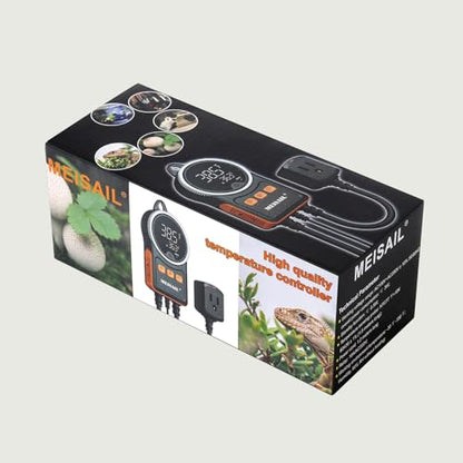 Temperature Controller can be Used for aquaculture, Plant mat Heating, Reptile Thermostat, with Load line Over-Temperature Protection and Dual Sensor auto-Safety Calibration - color: MS-60A