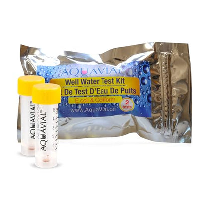 Water Testing Kit 2 Pack - E Coli and Coliform Test for Drinking, Pool, Pond, Lake, Well Quality - Bacteria Tester