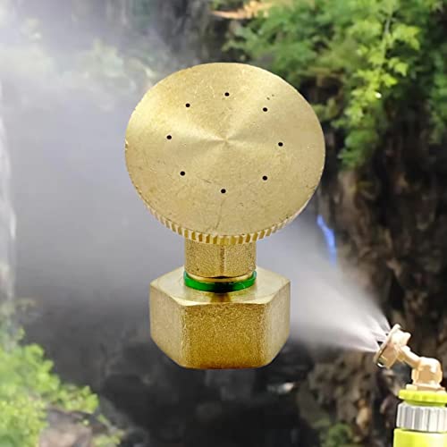 Misting Nozzle,Heavy Duty Garden Hose Mister Nozzle, Adjustable Water Spray Pattern From Powerful Jet To Mist,Ideal For Misting Delicate Plants (8-Hole, 1) - size: 8-Hole