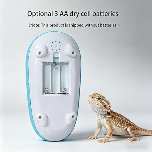 Small Bearded Dragon Pool with Water Fountain, Reptile Bath Tub | Gentle circulating water flow with rainfall faucet, compact reptile bath tub for bearded dragons, geckos, and small reptiles