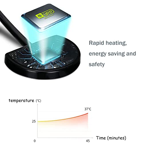 Reptile Heating Mat with Temperature Adjustment, Waterproof Reptile Heat Pad Under Tank Terrarium Heater for Amphibians, Small Animals, Seeding (20W - 16.5 x 11 in)