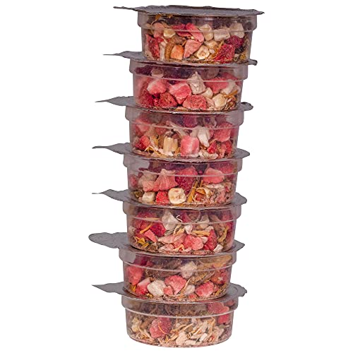 Healthy Herp Box Turtle Food Instant Meal for Reptiles - Nutritious Turtle and Tortoise Food, Habitat Accessories - Made in USA, Quick Prep - 7 x 0.19 oz (5.4g) Cups - size: 0.19 Ounce (Pack of 7), style: 7-Pack Cups