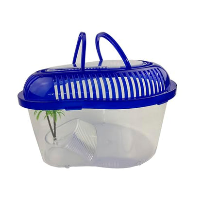 OMEM Portable Reptile House Terrarium Habitat Clear and Breathable (Medium) - size: Medium