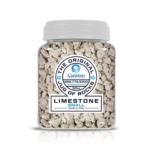 32 oz Jug of Small Limestone Gray, ⅛ - ½ inch Size, for Indoor Outdoor Decor, vase Filler, Candles, Art, Crafts, Aquariums, Fairy Gardens, planters, tablescapes, terrariums - color: Gray Limestone, size: Small