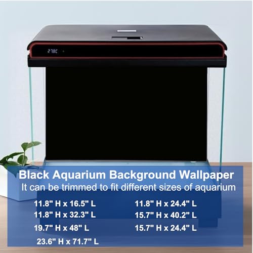 ELEBOX Aquarium Background Blue Black Fish Tank Background Wallpaper Double-Sided Aquarium Backing Paper, Aquarium Decorations for 10 Gallon 20 Gallon Aquarium 15.7" x 32.3" - size: 15.7" H x 32.3" L