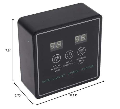 Hyuduo Reptile Fogger, Smart Spray System with 360 Degree Adjustable Nozzles and Intelligent Timing Cycle, for Terrarium Lizards Snakes Frogs and Indoor Plants