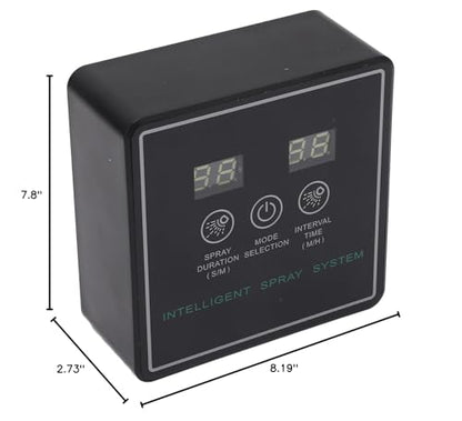 Hyuduo Reptile Fogger, Smart Spray System with 360 Degree Adjustable Nozzles and Intelligent Timing Cycle, for Terrarium Lizards Snakes Frogs and Indoor Plants