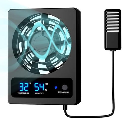 Reptile Cooling Fan Low Noise Efficient Vent Fan | Cooling Fan for Reptile Tank for Reptiles, Snakes, Rainforest Terrariums, Vivariums, Dragons, Lizards - size: A: (℉)